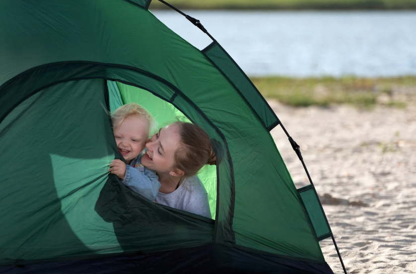 Camping et randonnée en famille